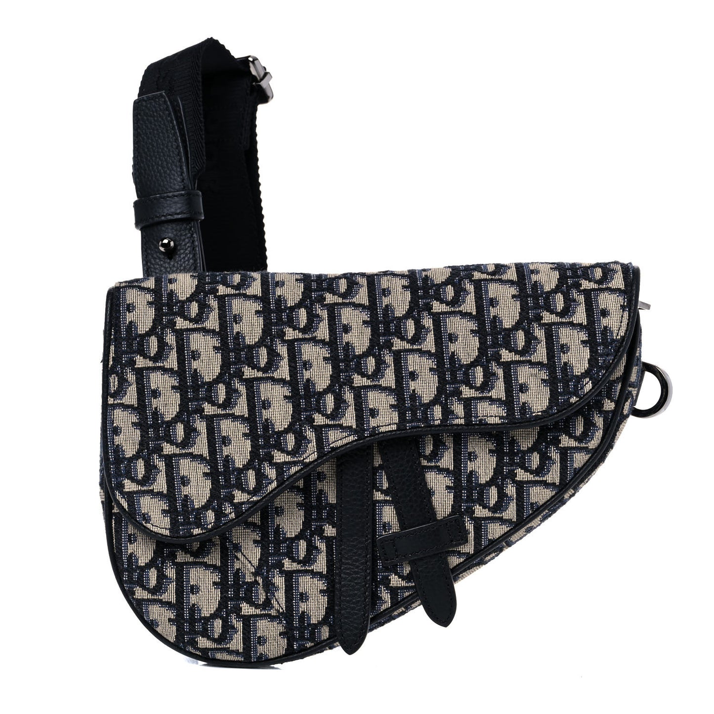 Oblique Mens Mini Saddle Bag Blue