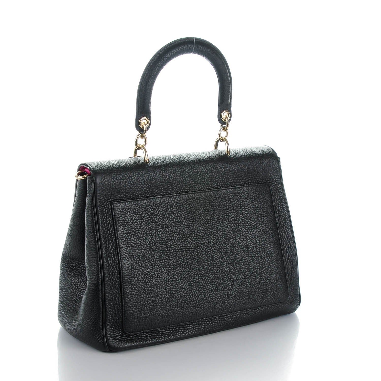 Christian Dior Bullcalf Medium Be Dior Flap Black Fraise 3 of 8
