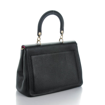 Christian Dior Bullcalf Medium Be Dior Flap Black Fraise 3 of 8