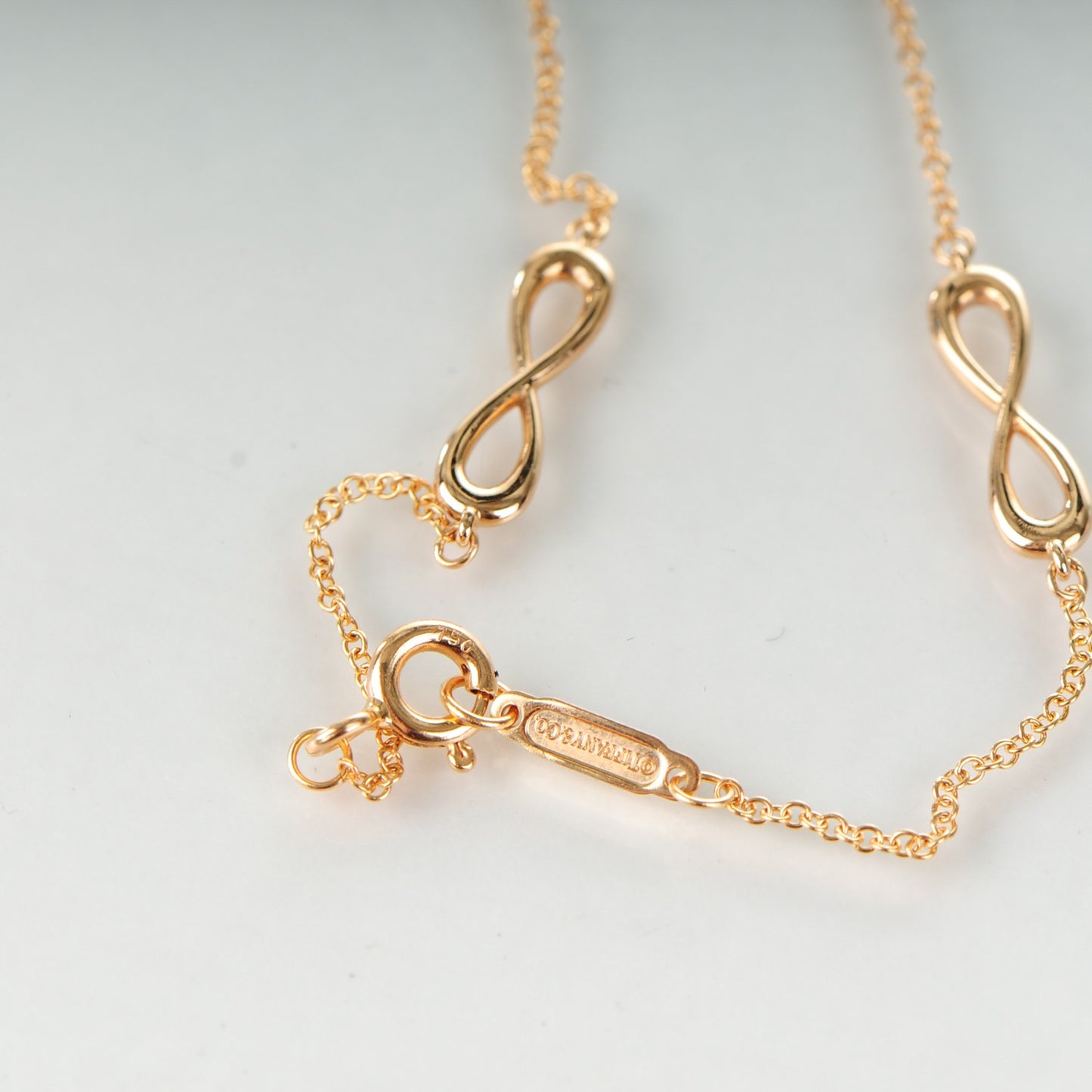 18K Rose Gold Infinity Endless Bracelet