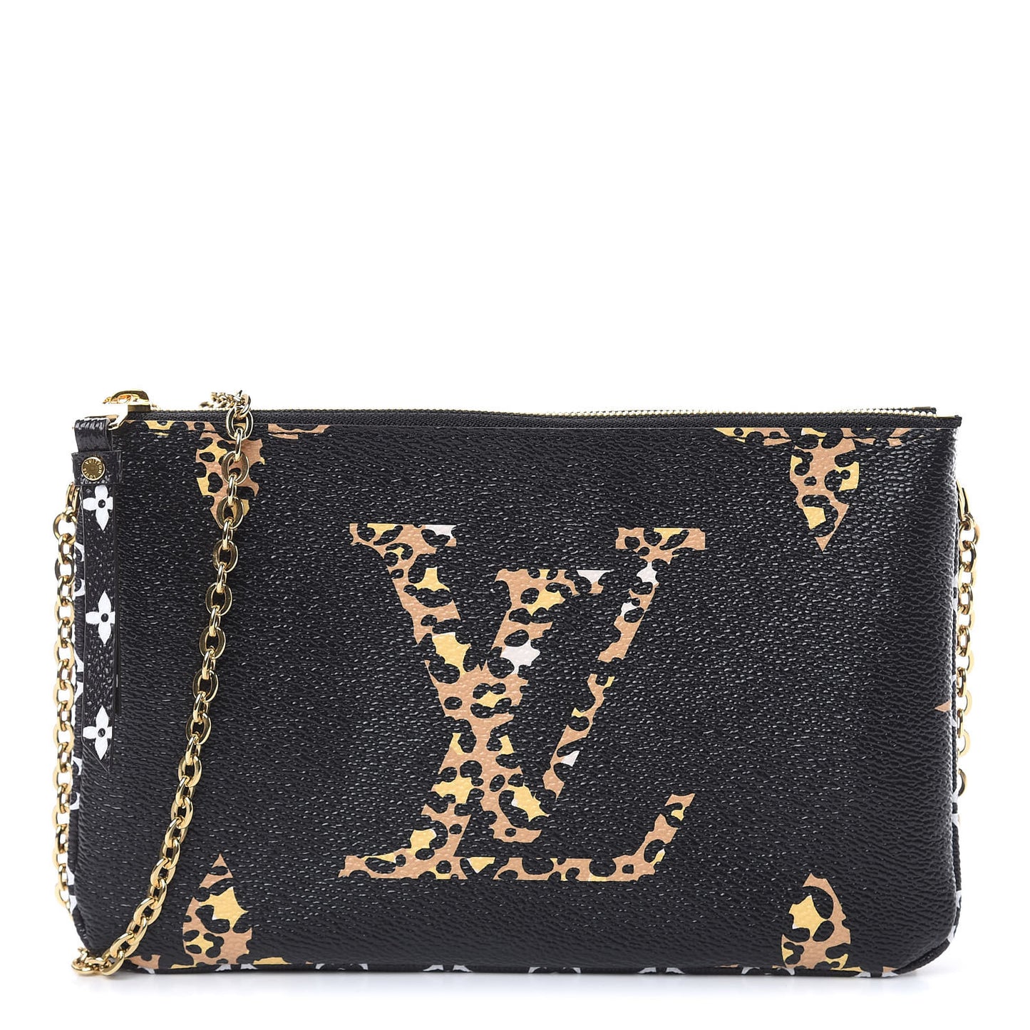 Monogram Giant Jungle Pochette Double Zip Black