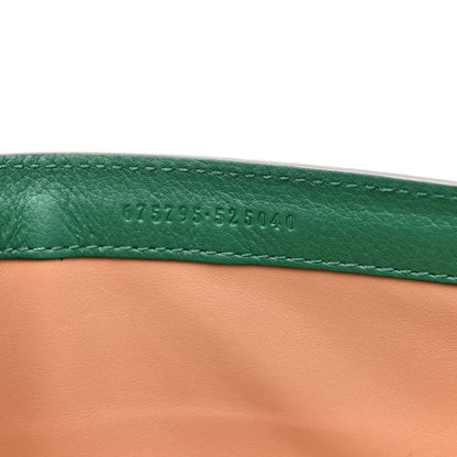 Gucci Snakeskin Mini Diana Bamboo Top Handle Clutch Emerald 7 of 11