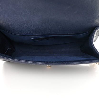 Chanel Caviar Quilted Medium Boy Flap Navy 5 of 15