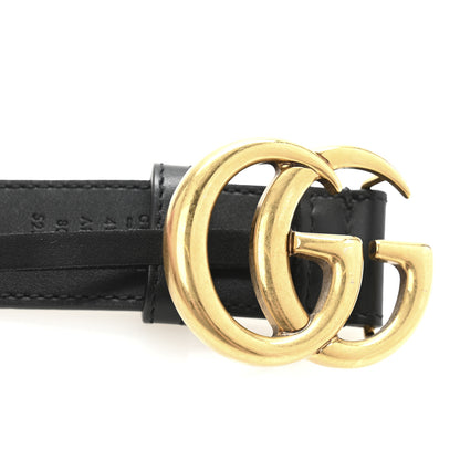 Gucci Calfskin Double G 30mm Belt 80 32 Black 6 of 6