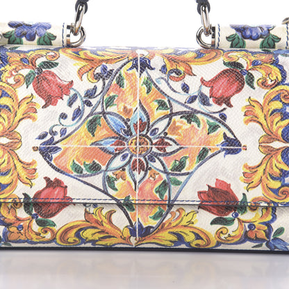 Dolce & Gabbana Dauphine Majolica Printed Mini Miss Sicily Bag Multicolor 10 of 12