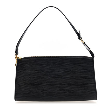 Louis Vuitton Epi Pochette Accessories 24 Black 1 of 9