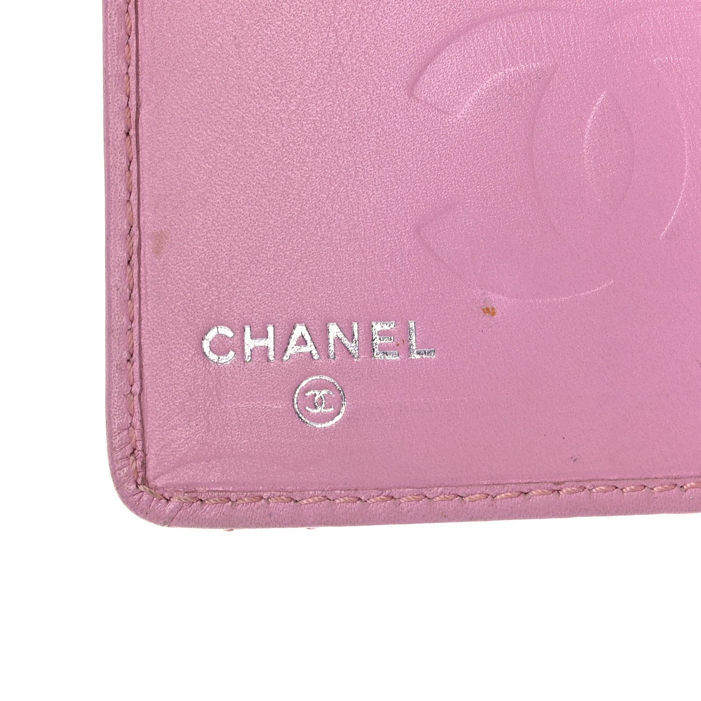 Calfskin Quilted Small Cambon Agenda Planner Pink