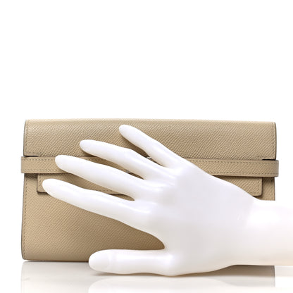 Hermes Epsom Kelly Longue Wallet Argile 2 of 6