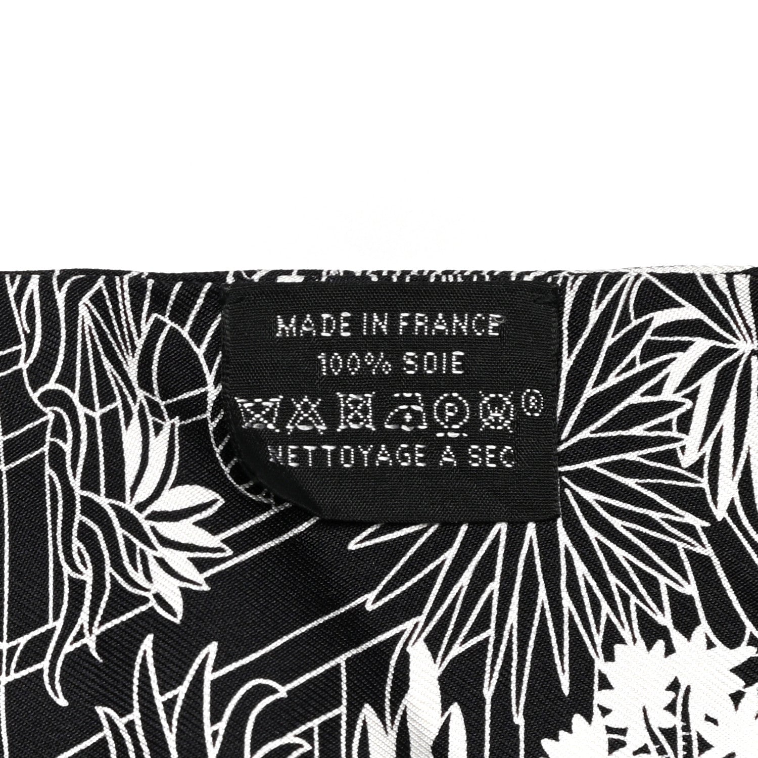 Hermes Silk Animapolis Twilly Black White 4 of 4