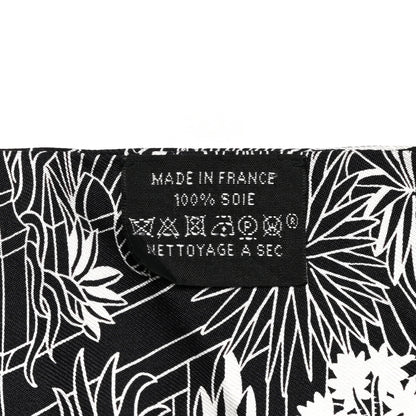 Hermes Silk Animapolis Twilly Black White 4 of 4