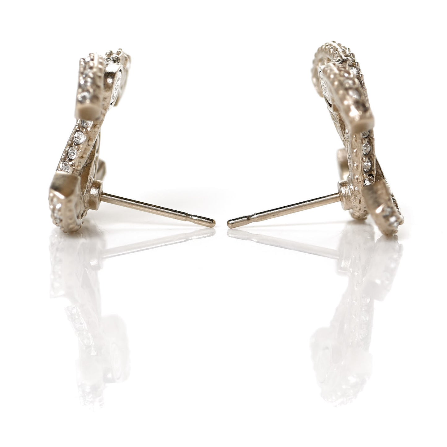Crystal Timeless CC Earrings Gold