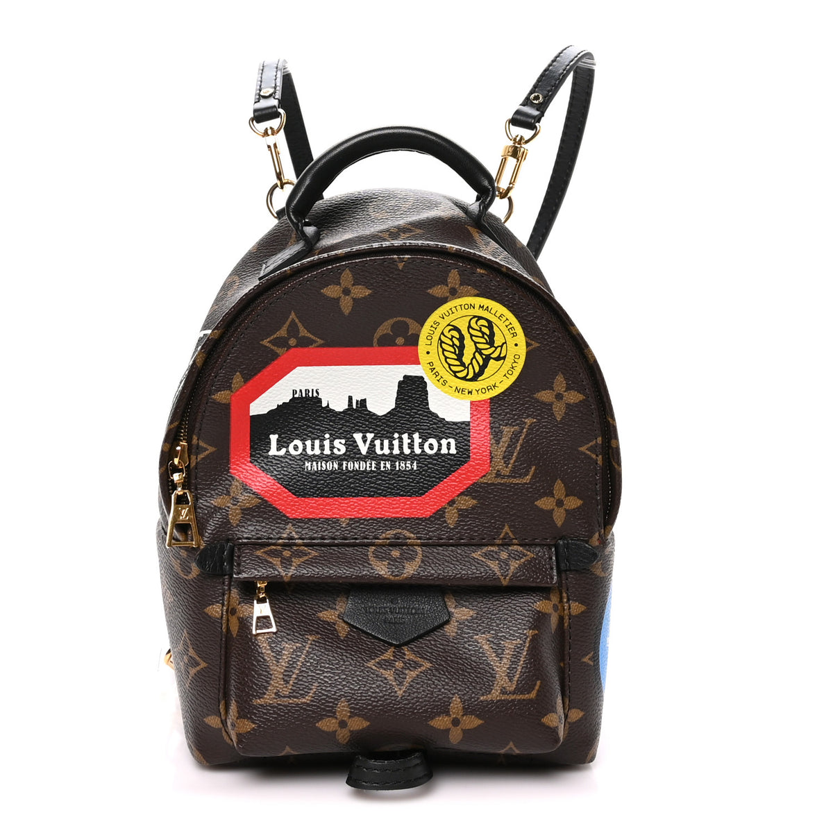 Louis Vuitton Monogram World Tour Palm Springs Backpack Mini 1 of 9