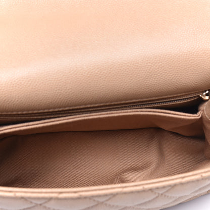 Chanel Caviar Quilted Mini Coco Handle Flap Beige 5 of 10