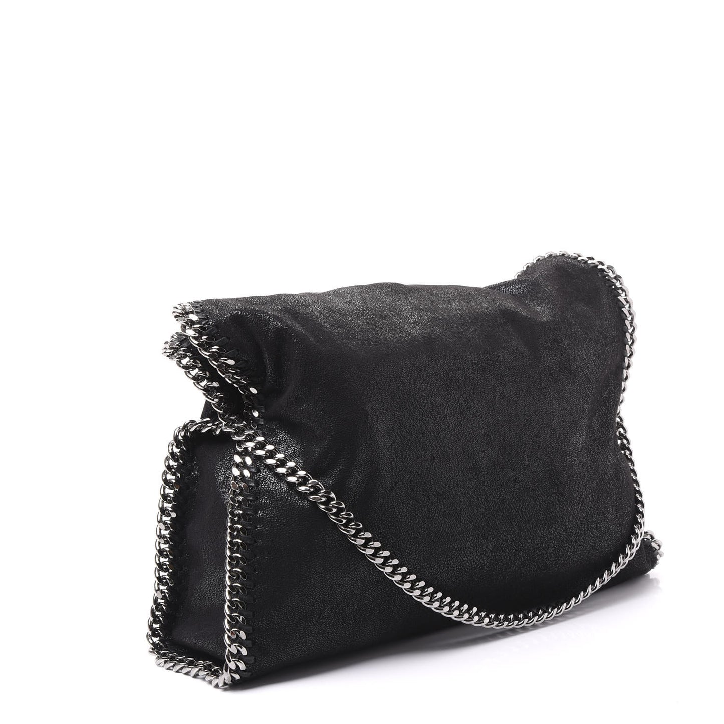 Shaggy Deer Falabella Fold Over Tote Black