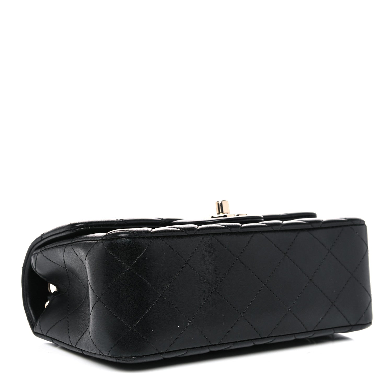 Chanel Lambskin Quilted Mini Rectangular Flap Black 4 of 13