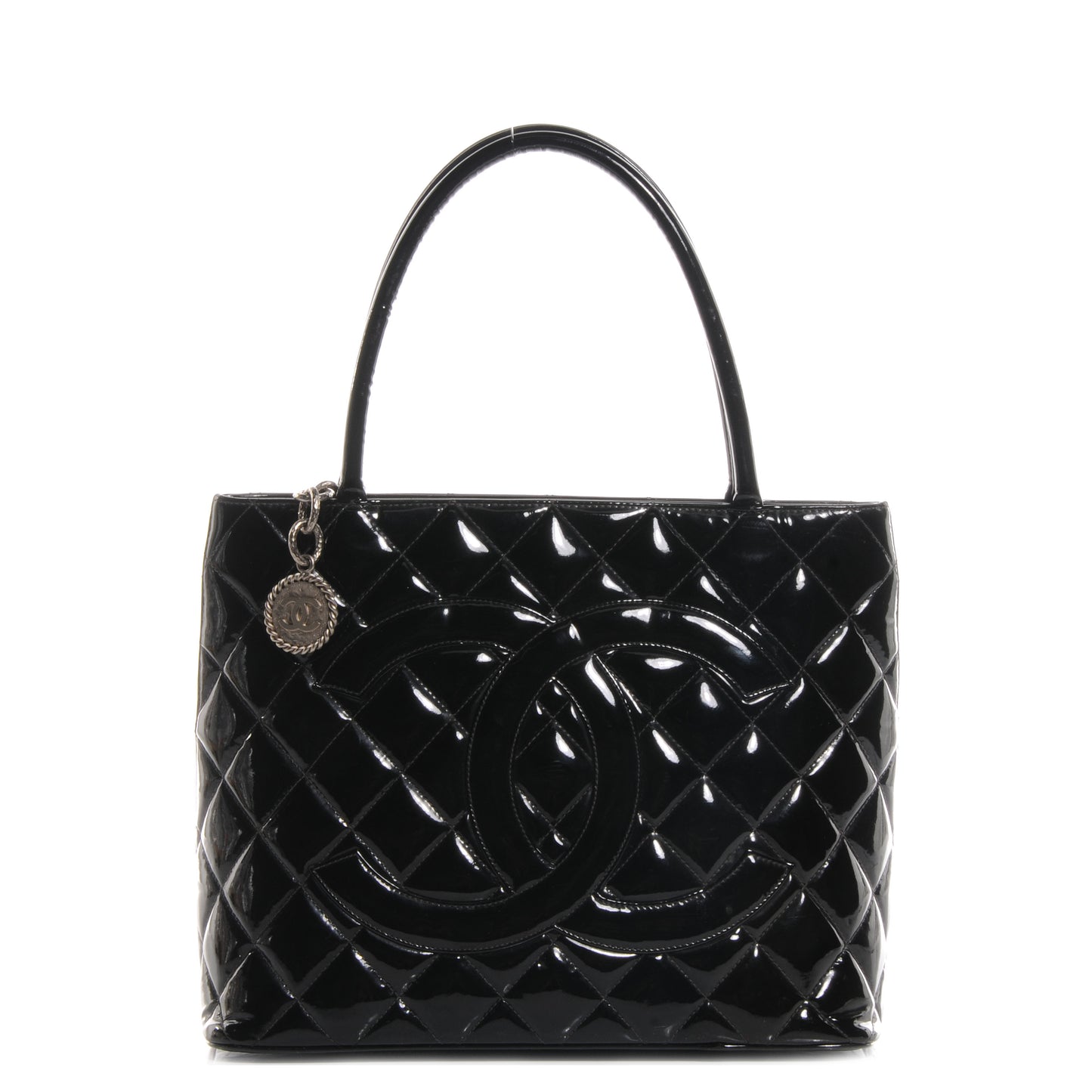 Patent Medallion Tote Black