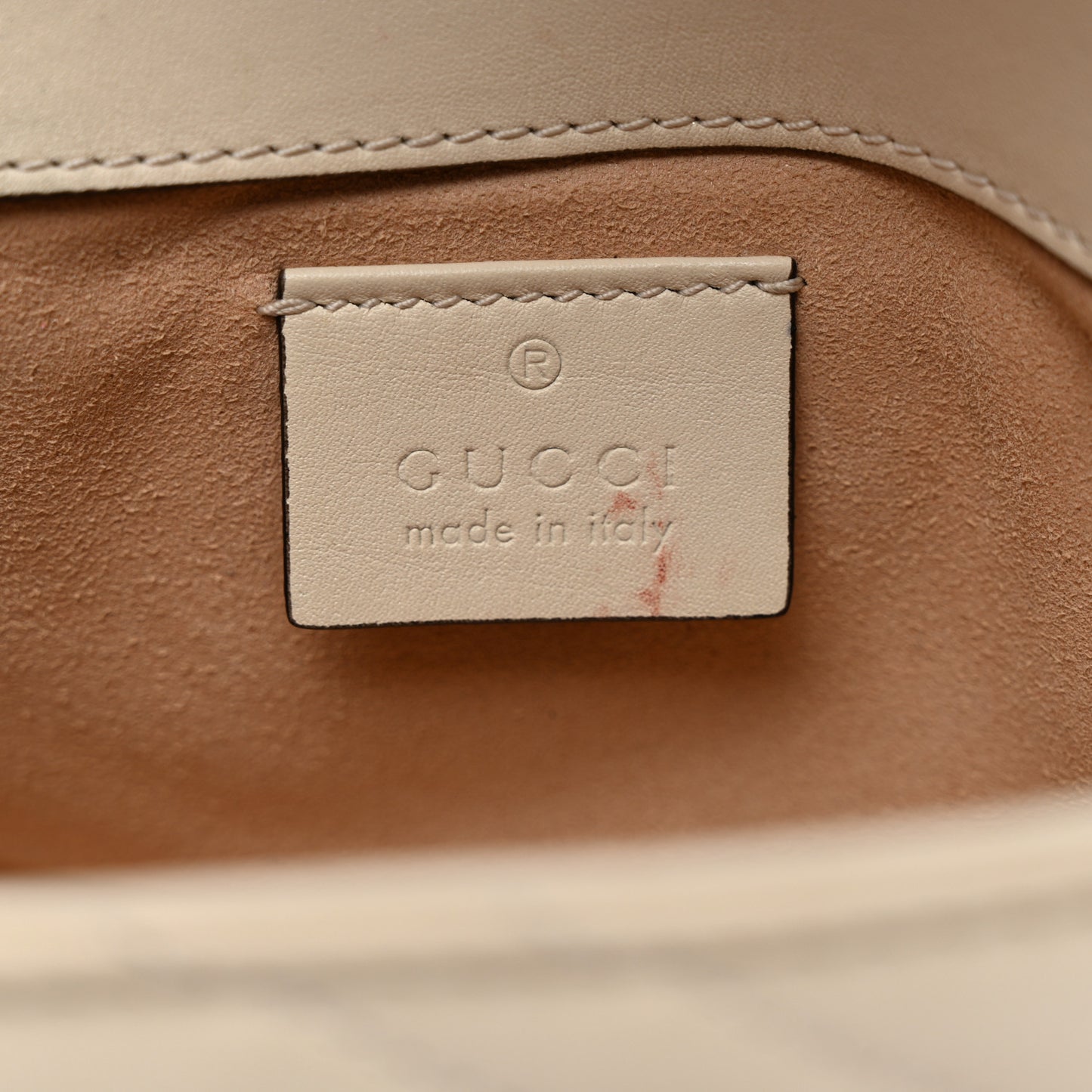 Calfskin Matelasse Super Mini GG Marmont Shoulder Bag White