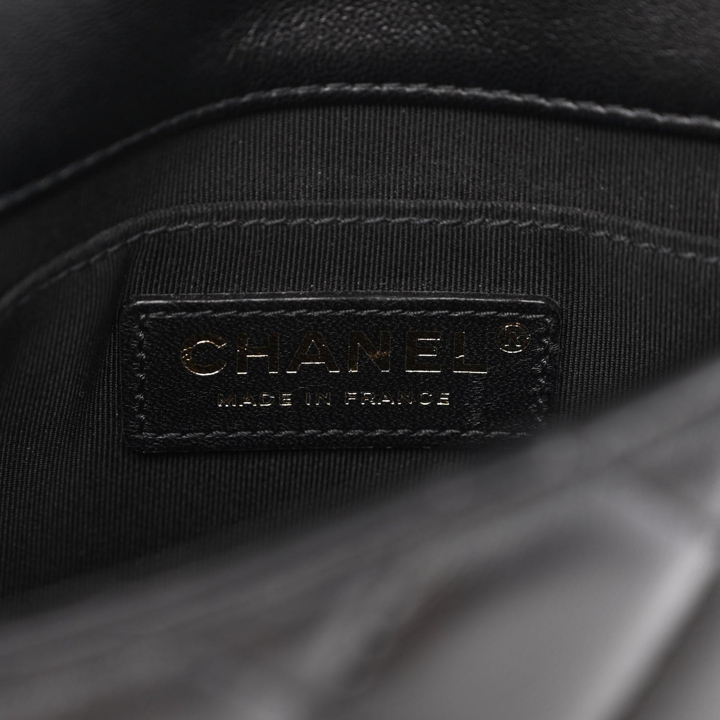 Lambskin Quilted Small My Precious Flap Black