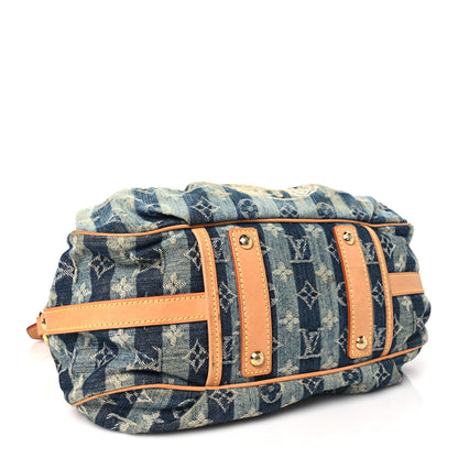 Louis Vuitton Denim Raye Porte Epaule MM 4 of 12