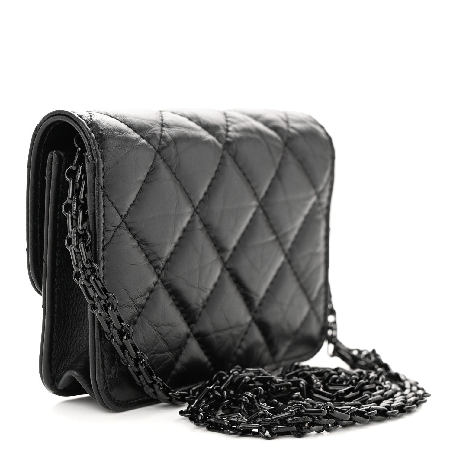 Chanel Aged Calfskin Quilted Reissue Belt Bag So Black 3 of 11