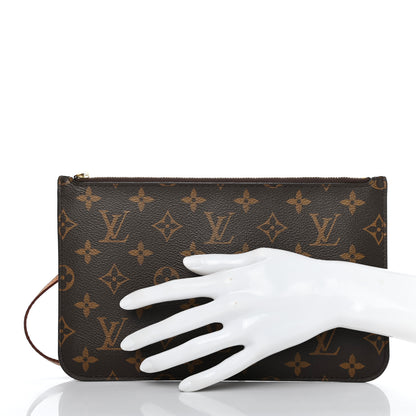 Louis Vuitton Monogram Neverfull MM GM Pochette 2 of 7