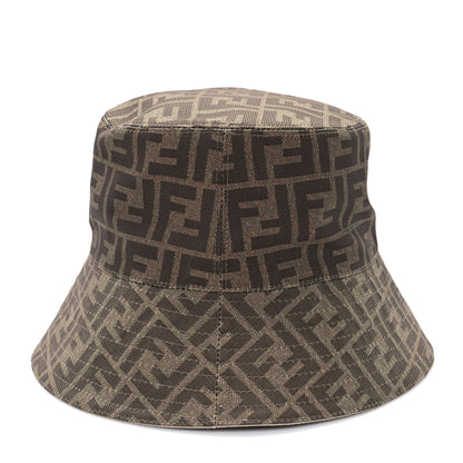 Fendi Poyester FF Reversible Bucket Hat S Tobacco Beige 8 of 13