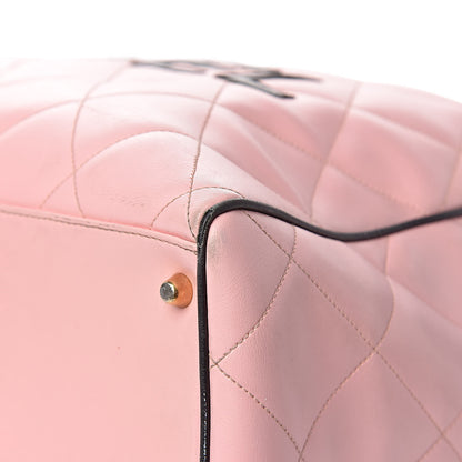 Chanel Calfskin Quilted Large Bowler Pink 27 of 34