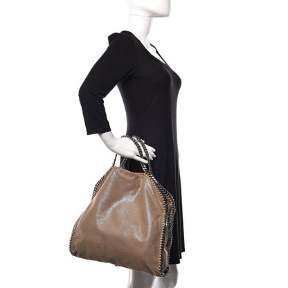 Stella McCartney Shaggy Deer Falabella Fold Over Tote Taupe 2 of 9