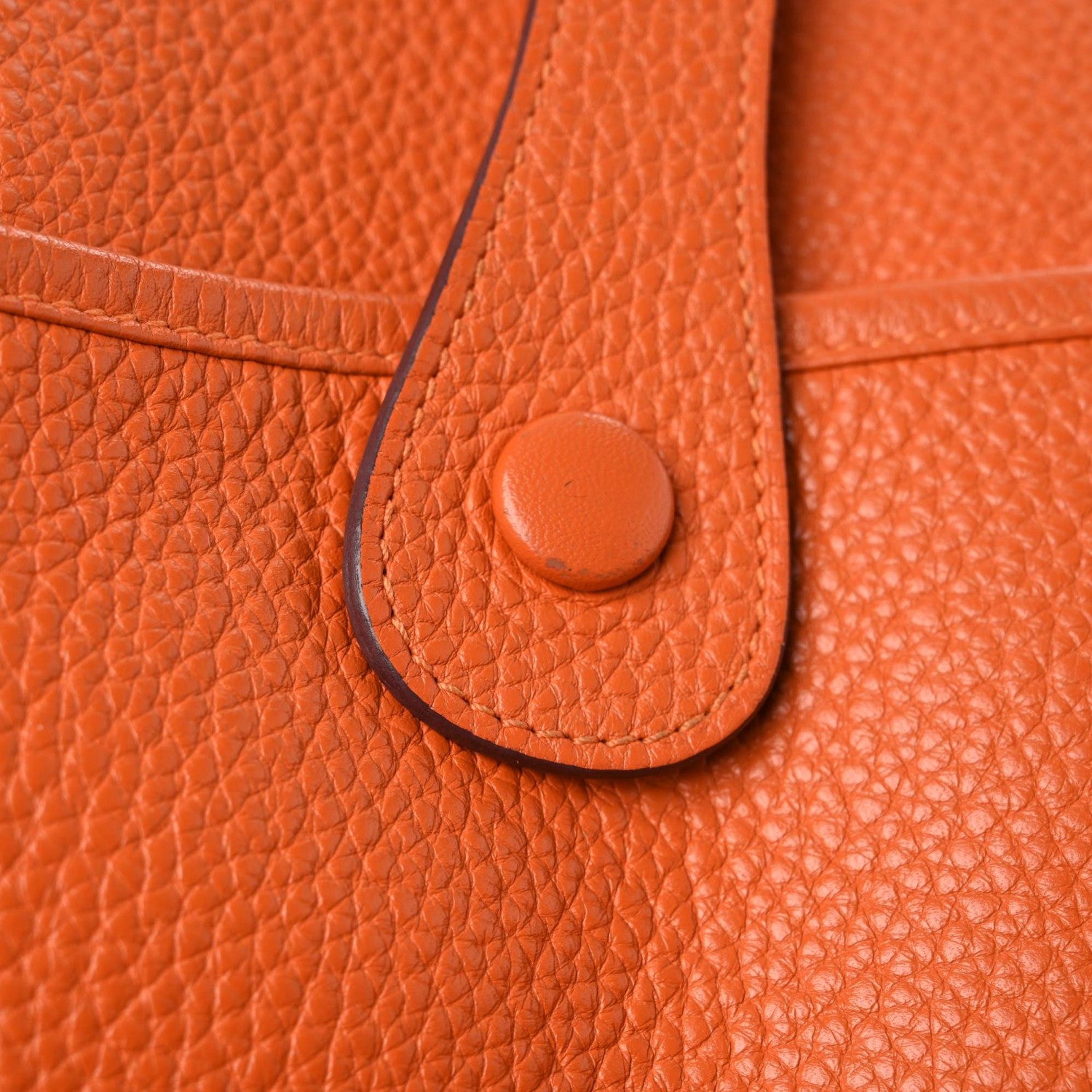Hermes Taurillon Clemence Evelyne III GM Orange 12 of 18