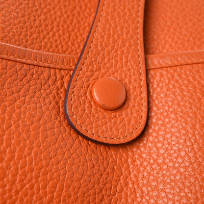 Hermes Taurillon Clemence Evelyne III GM Orange 12 of 18