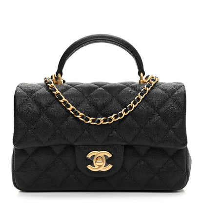 Chanel Caviar Quilted Mini Top Handle Rectangular Flap Black 1 of 7