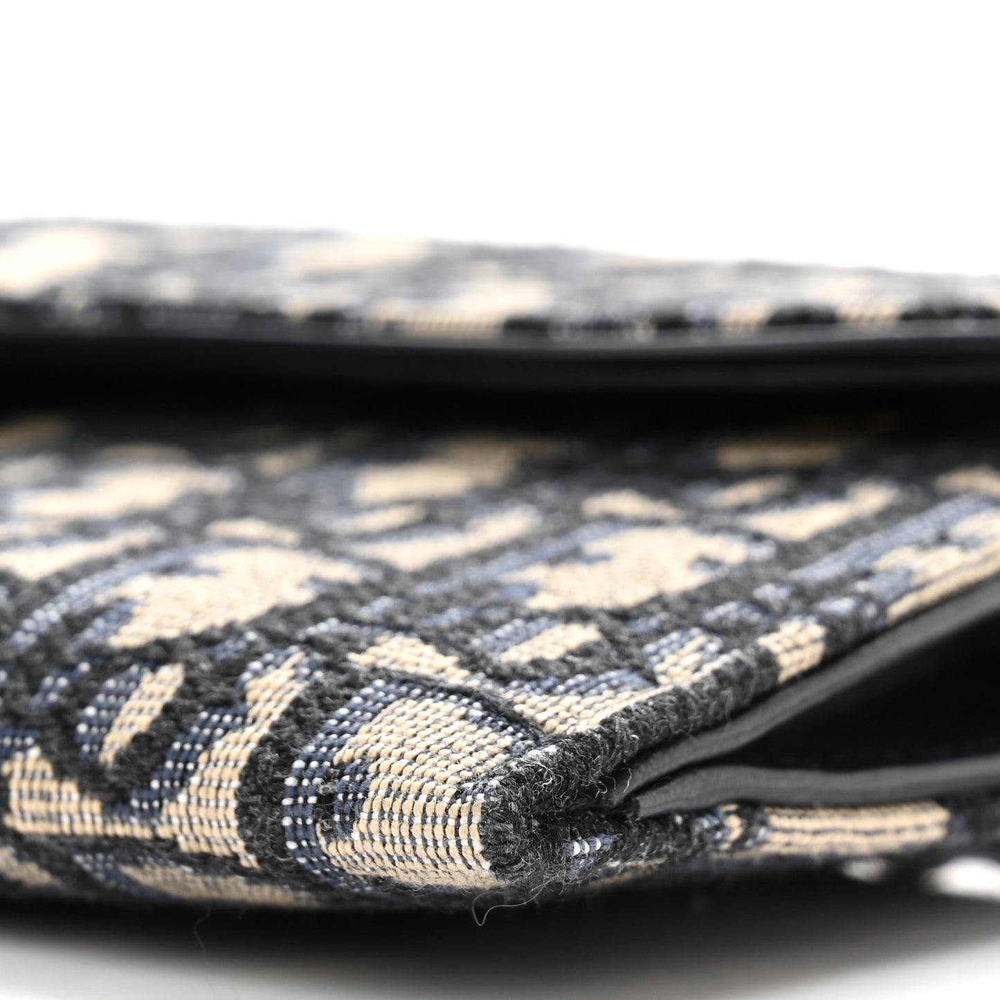 Oblique Saddle Chain Long Wallet Blue