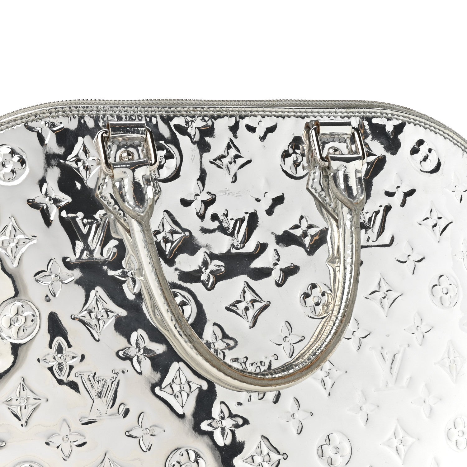 Louis Vuitton Monogram Miroir Alma MM Silver 25 of 33