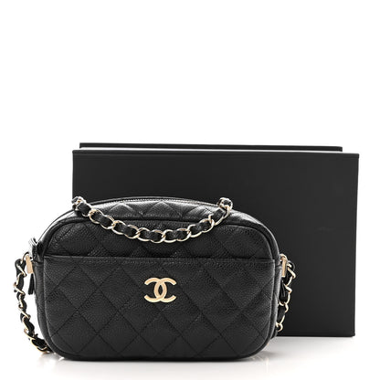 Chanel Caviar Quilted Small Timeless Camera Case Black 11 of 11