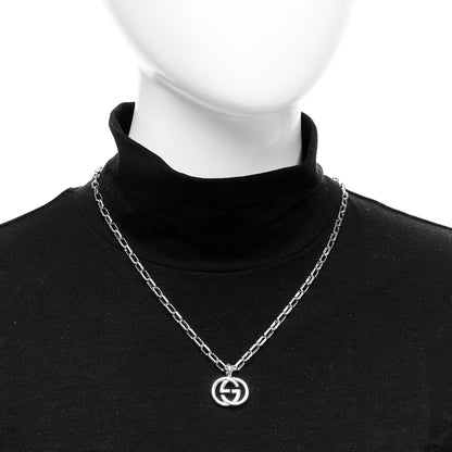 Gucci Sterling Silver Interlocking G Pendant Necklace 2 of 4