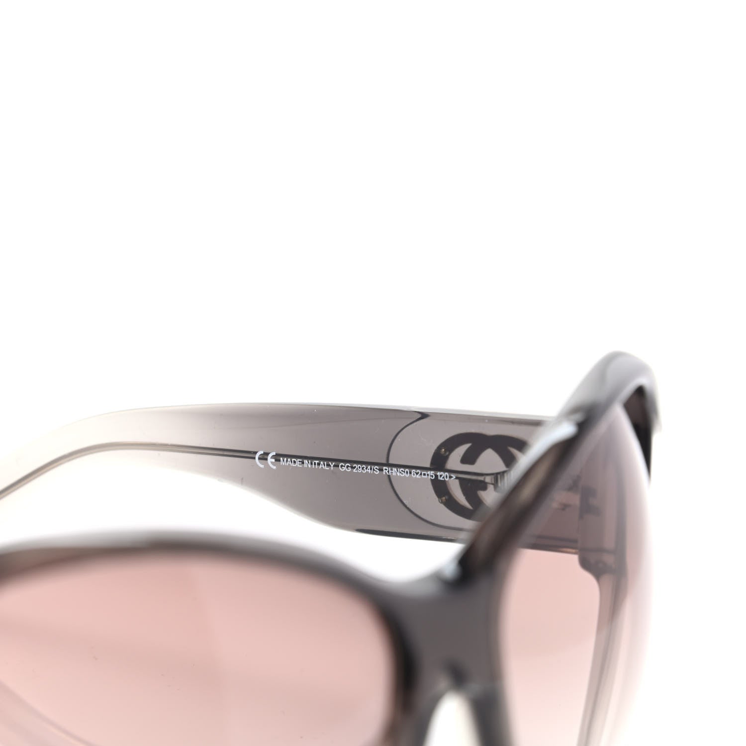Gucci Acetate Round Frame Sunglasses GG2934S Brown 6 of 6