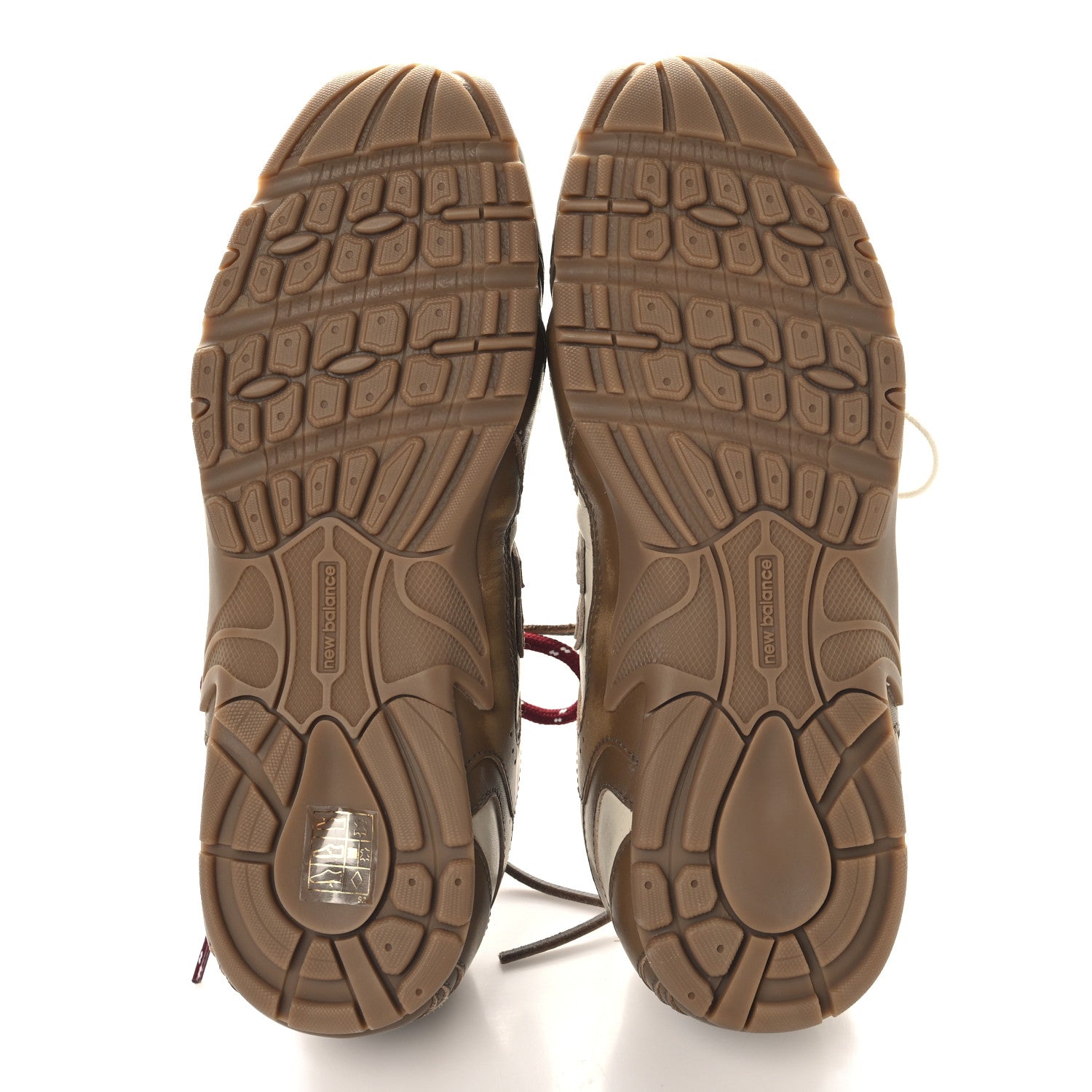 Miu Miu X NEW BALANCE Bleached Calfskin 530 SL Sneakers 37.5 Cinnamon Travertine Gray 6 of 9
