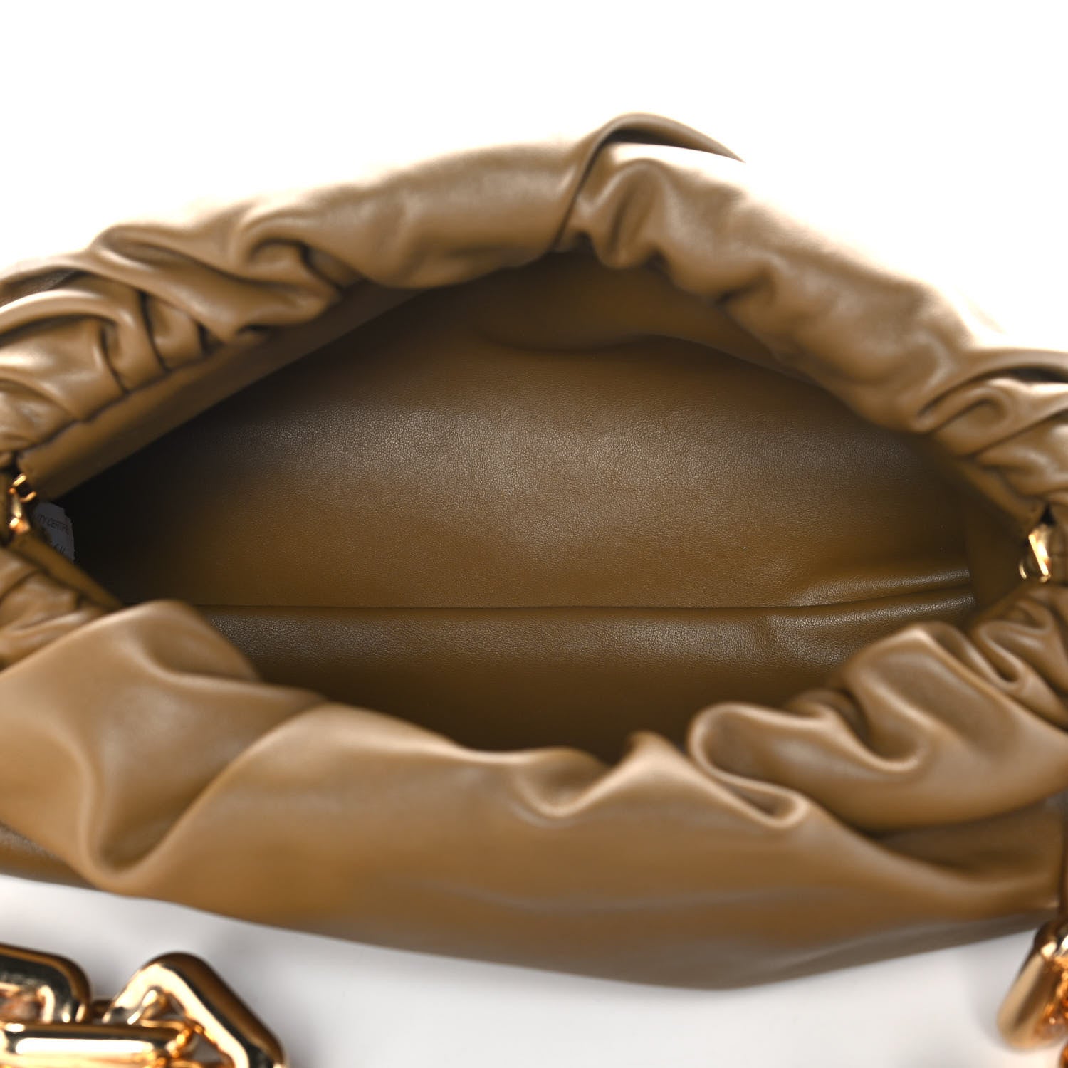Bottega Veneta Calfskin The Pouch Chain Cammello 5 of 9