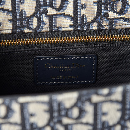 Christian Dior Oblique 30 Montaigne Chain Flap Bag Blue 5 of 8