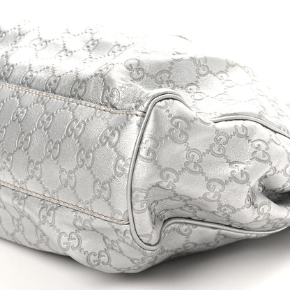 Gucci Guccissima Medium Sukey Tote Silver 10 of 10