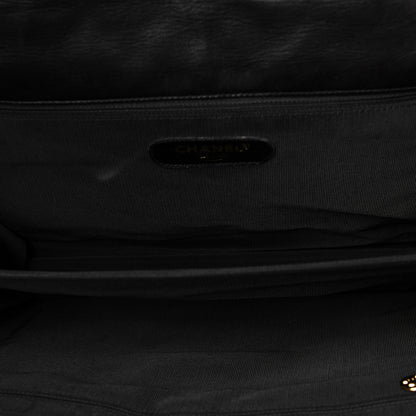 Chanel Lambskin Quilted Briefcase Laptop Bag Black 4 of 8