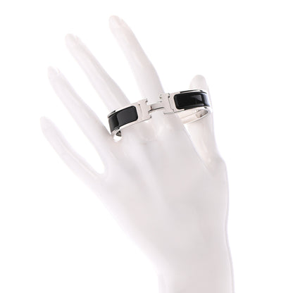 Hermes Enamel Narrow Clic Clac H Bracelet PM Black 2 of 8