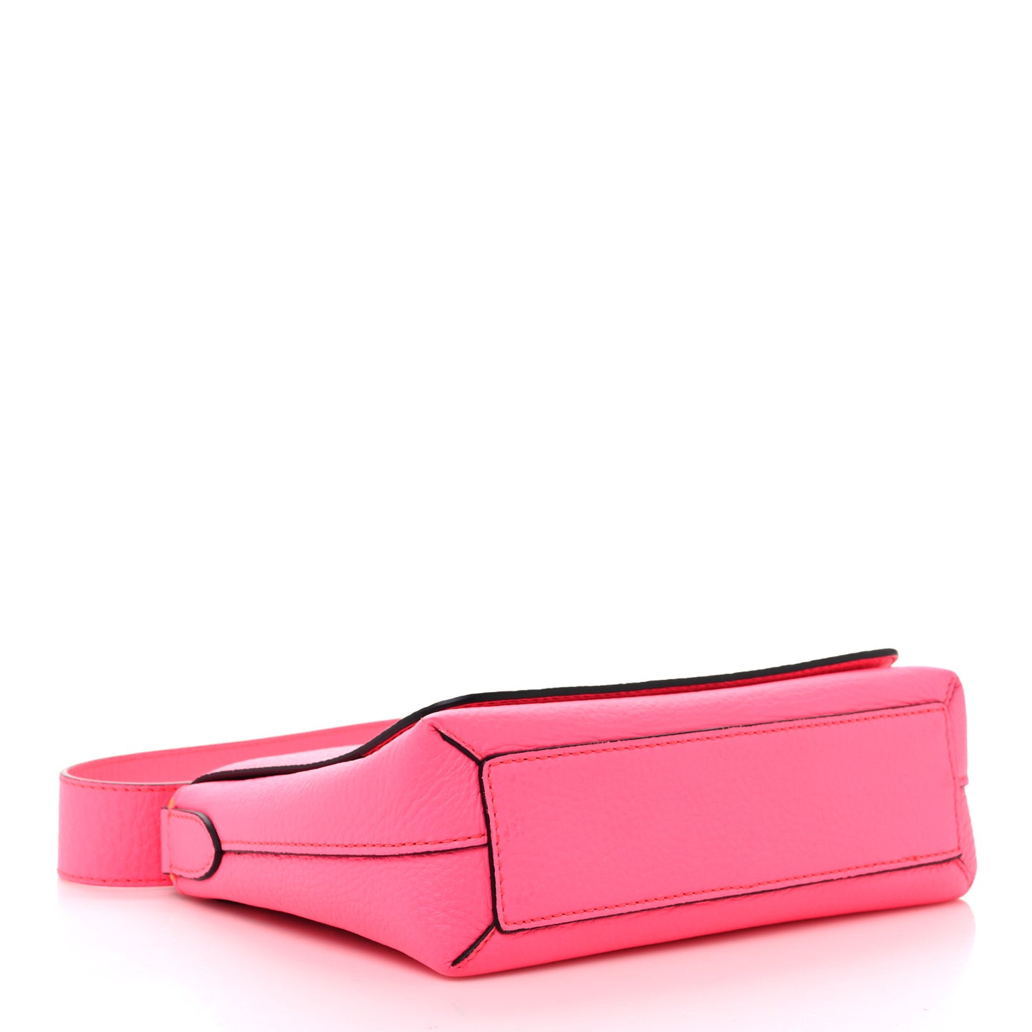 Calfskin Smooth Grain Small Burleigh Crossbody Bag Neon Pink