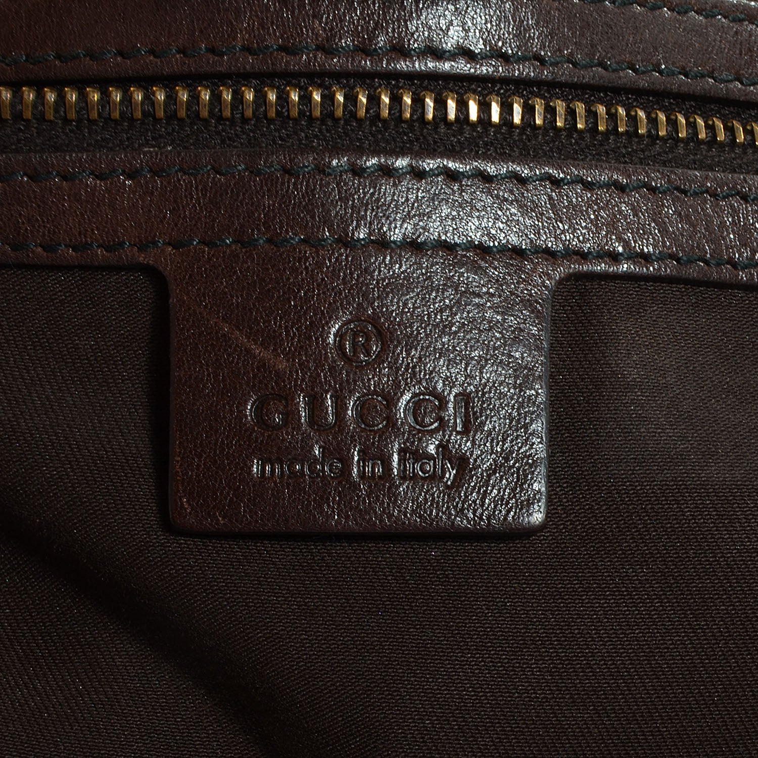 Gucci Monogram Medium Jockey Tote Brown 6 of 8