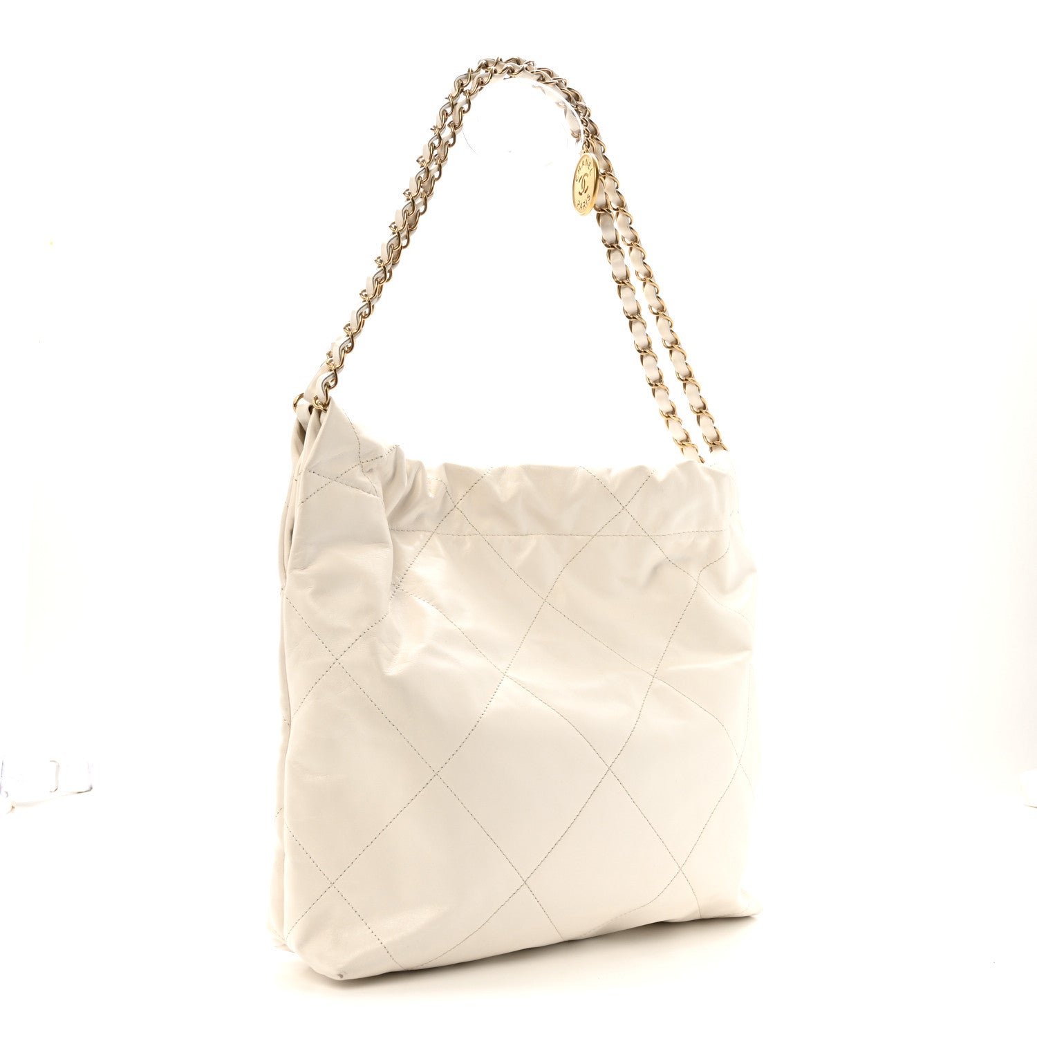 Chanel Calfskin Quilted Small Chanel 22 White 4 of 14
