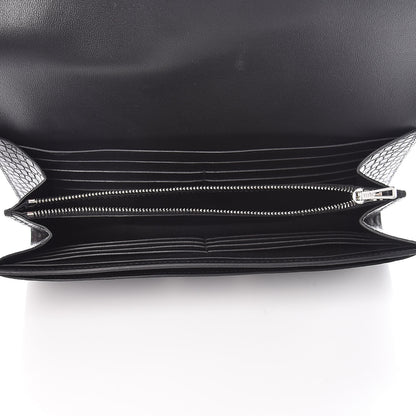 Hermes Matte Alligator Lizard Constance Wallet Black Ombre 5 of 10