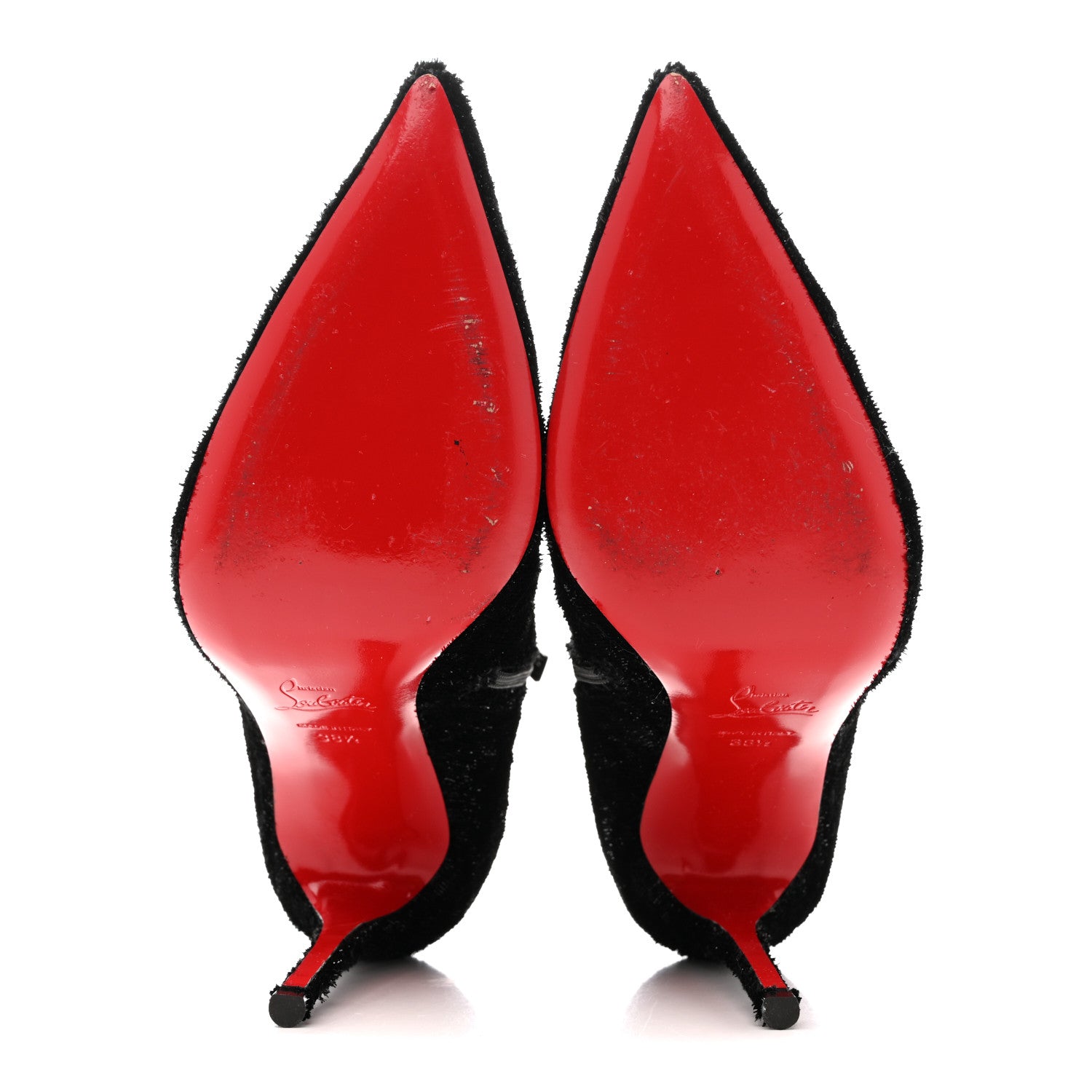 Christian Louboutin Velvet Papillon So Kate Booty 100 Ankle Boots 38.5 6 of 8