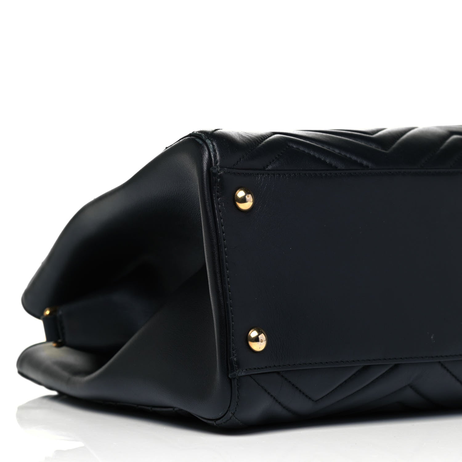 Gucci Calfskin Matelasse Medium GG Marmont Tote Black 6 of 10