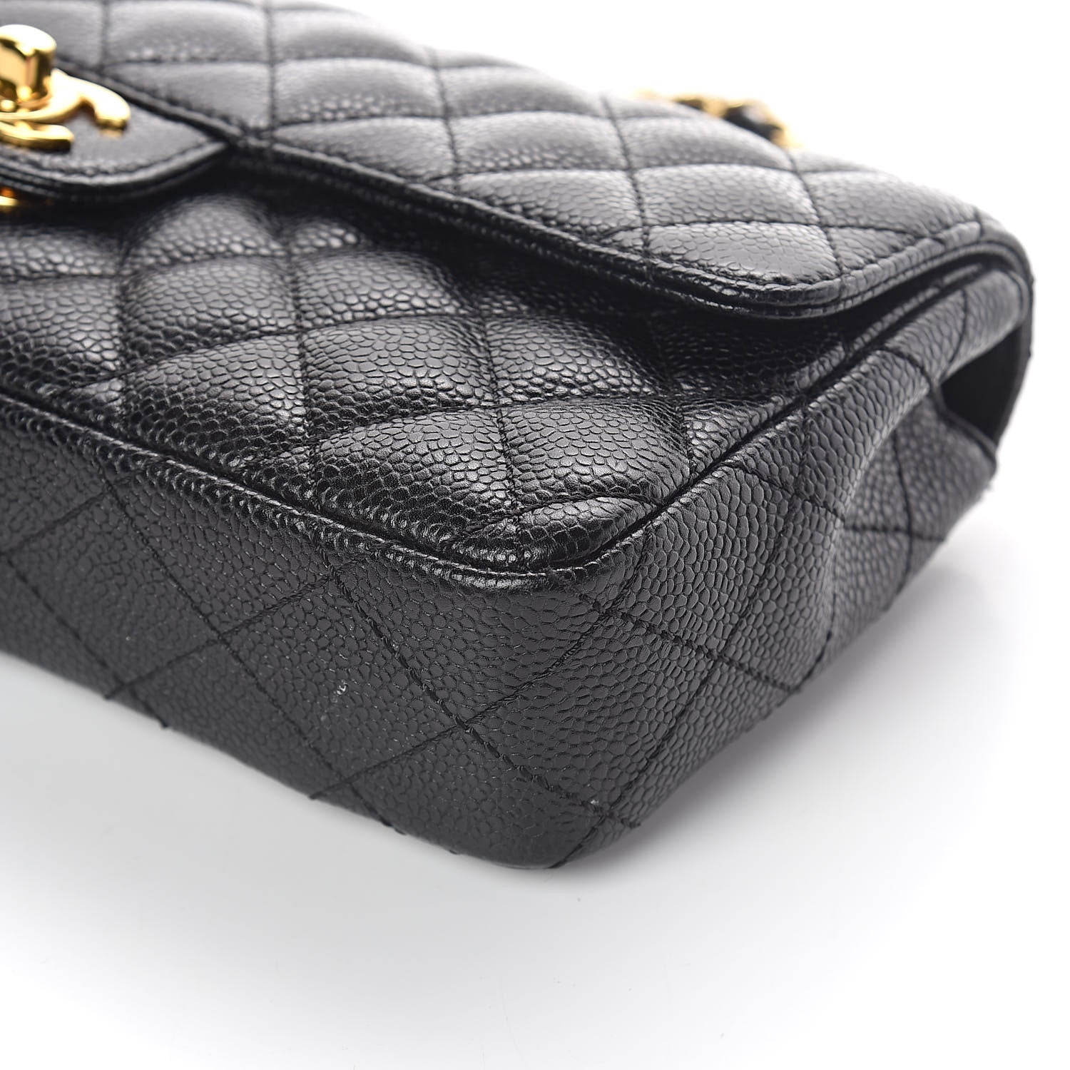 Chanel Caviar Quilted East West Flap Black 10 of 10