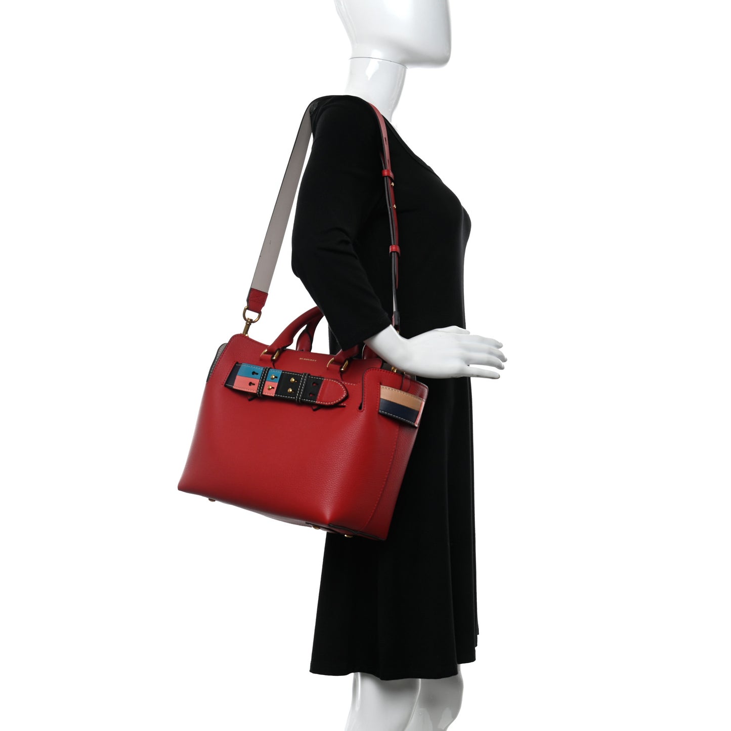 Soft Grain Calfskin Small Belt Bag Bright Military Red